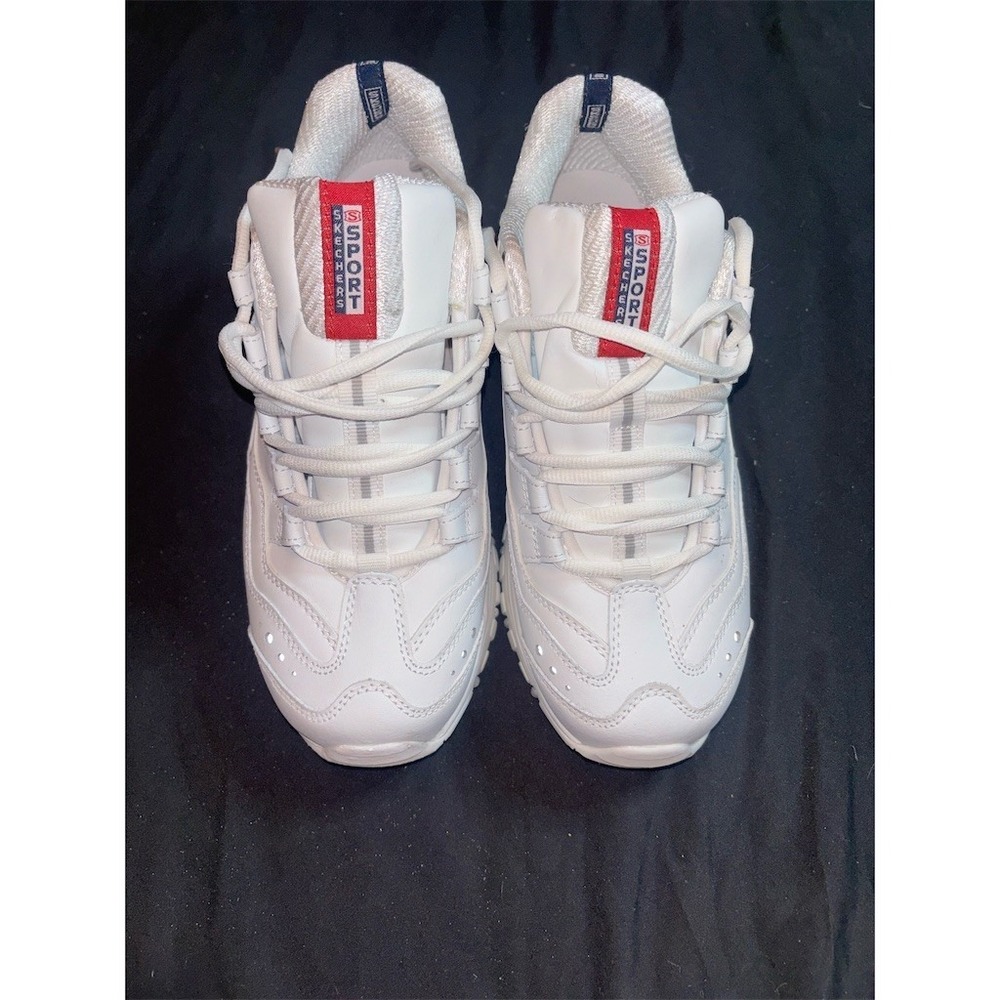 Skechers Sport Energy Timeless Vision Womens Sneakers White Chunky 8.5 Y2K 2250